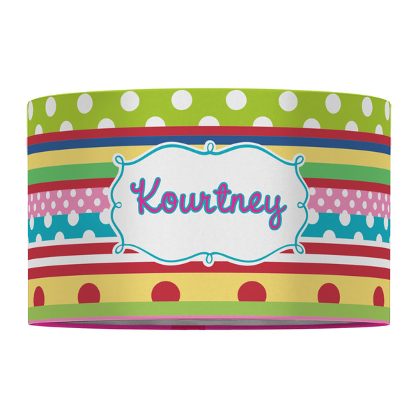 Ribbons 12" Drum Lampshade - FRONT (Fabric)