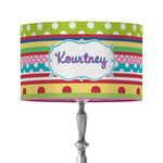 Ribbons 12" Drum Lamp Shade - Fabric (Personalized)