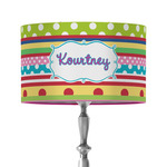 Ribbons 12" Drum Lamp Shade - Fabric (Personalized)