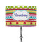 Ribbons 12" Drum Lampshade - ON STAND (Fabric)