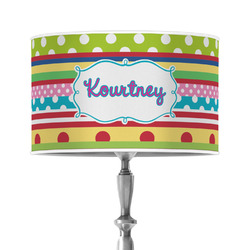 Ribbons 12" Drum Lamp Shade - Poly-film (Personalized)