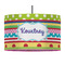 Ribbons 12" Drum Pendant Lamp - Fabric (Personalized)