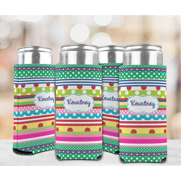 Ribbons 12oz Tall Can Sleeve - Set of 4 - LIFESTYLE