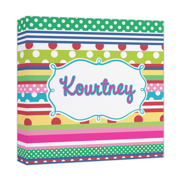 Custom Ribbons Canvas Print - 12x12 (Personalized)