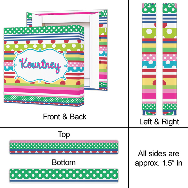 Ribbons 12x12 - Canvas Print - Approval