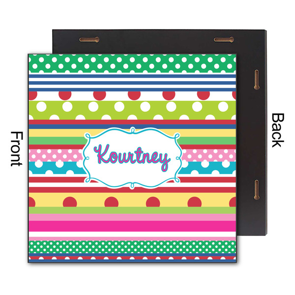 Ribbons 12x12 Wood Print - Front & Back View