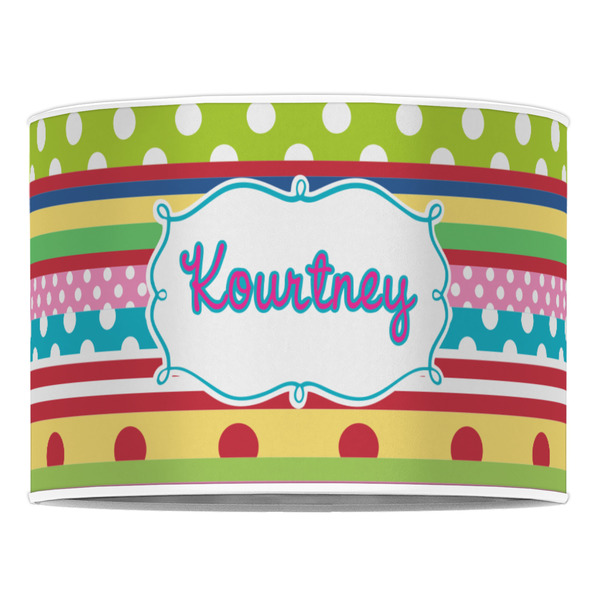 Ribbons 16" Drum Lampshade - FRONT (Poly Film)