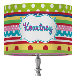 Ribbons 16" Drum Lamp Shade - Fabric (Personalized)