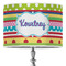 Ribbons 16" Drum Lampshade - ON STAND (Poly Film)