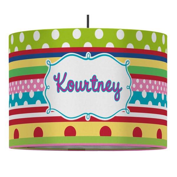 Ribbons 16" Drum Lampshade - PENDANT (Fabric)