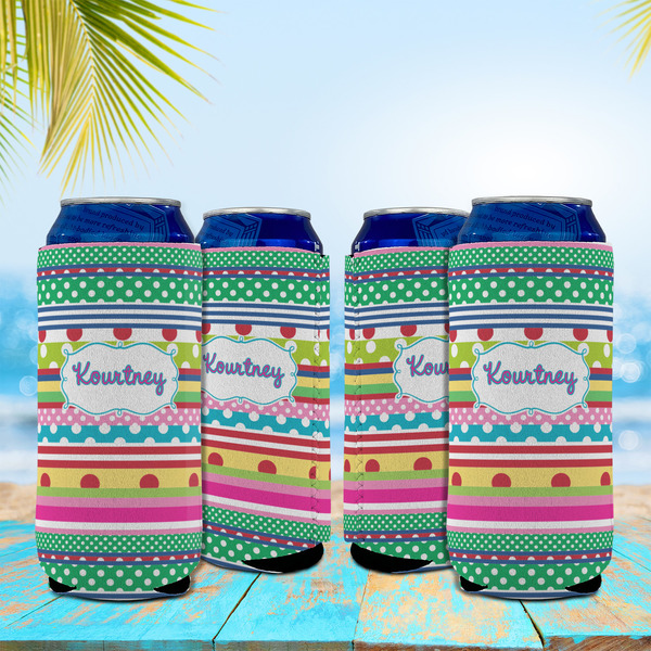 Ribbons 16oz Can Sleeve - Set of 4 - LIFESTYLE