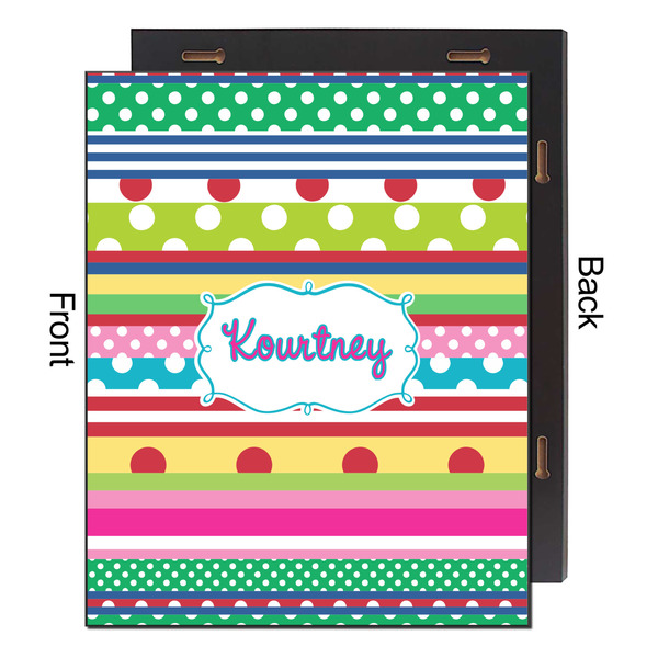 Ribbons 16x20 Wood Print - Front & Back View