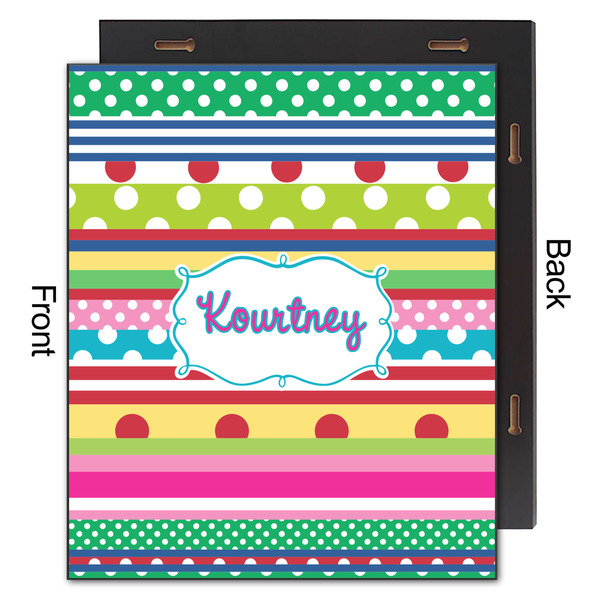 Ribbons 20x24 Wood Print - Front & Back View