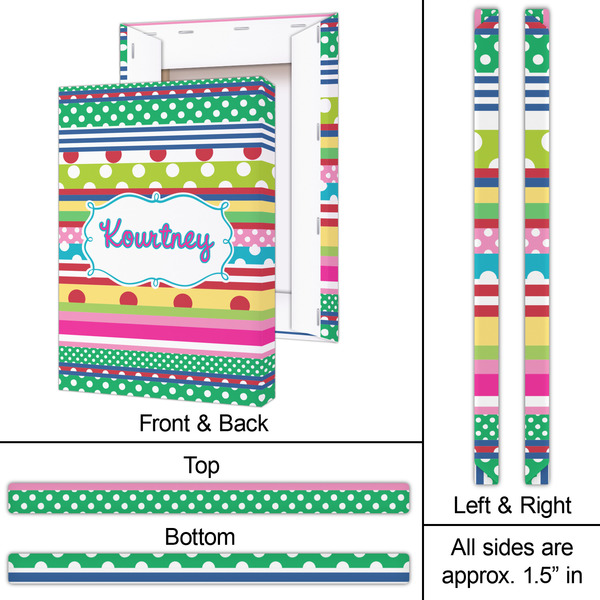 Ribbons 20x30 - Canvas Print - Approval