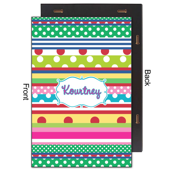 Ribbons 20x30 Wood Print - Front & Back View