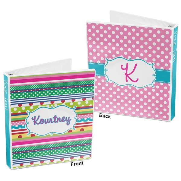 Ribbons 3-Ring Binder Front and Back