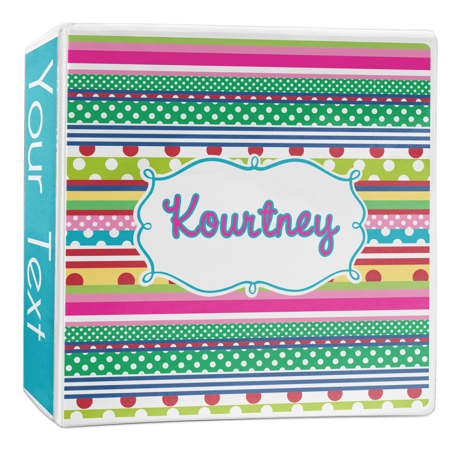 Ribbons 3Ring Binder 2 inch (Personalized) YouCustomizeIt