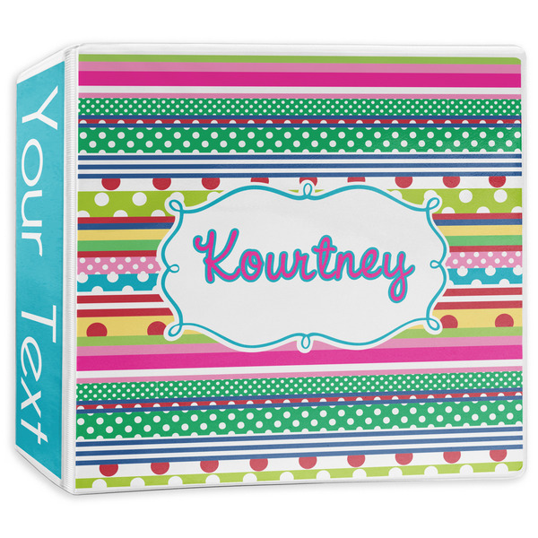 Custom Ribbons 3-Ring Binder - 3 inch (Personalized)