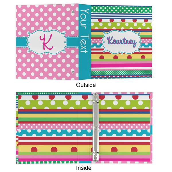 Ribbons 3 Ring Binders - Full Wrap - 1" - APPROVAL