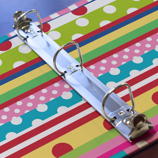 Ribbons 3 Ring Binders - Full Wrap - 1" - DETAIL