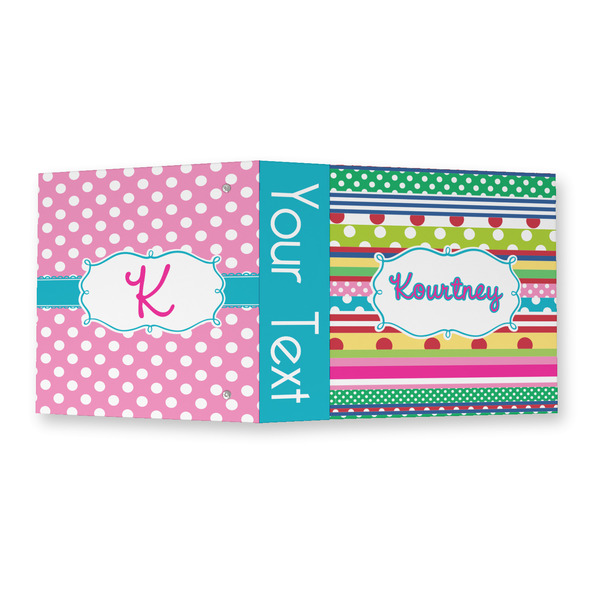 Ribbons 3 Ring Binders - Full Wrap - 2" - OPEN OUTSIDE