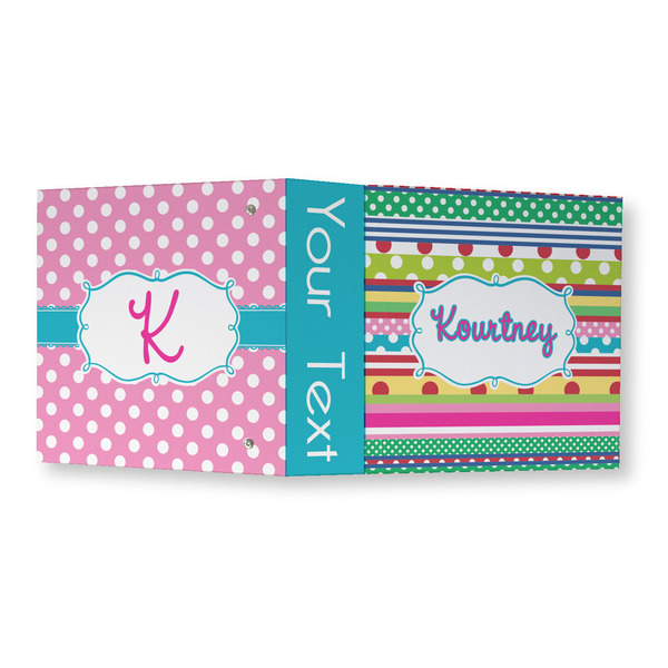 Ribbons 3 Ring Binders - Full Wrap - 3" - OPEN OUTSIDE