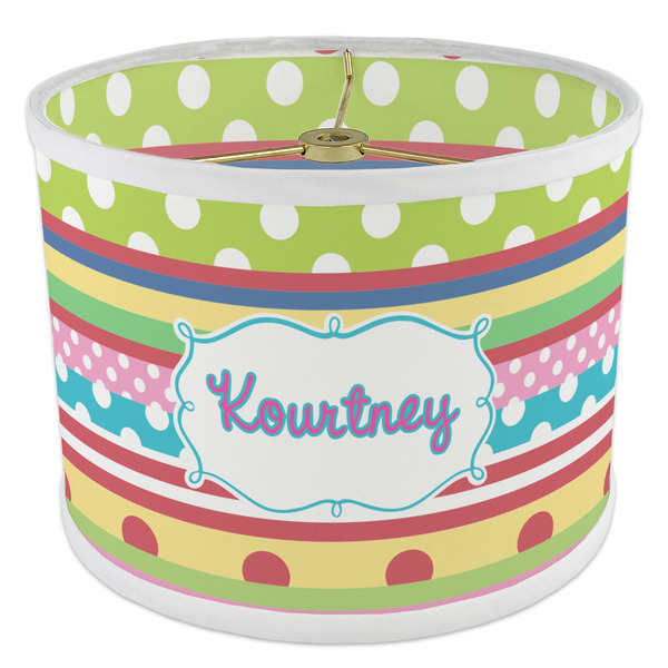Ribbons 8" Drum Lampshade - ANGLE Poly-Film