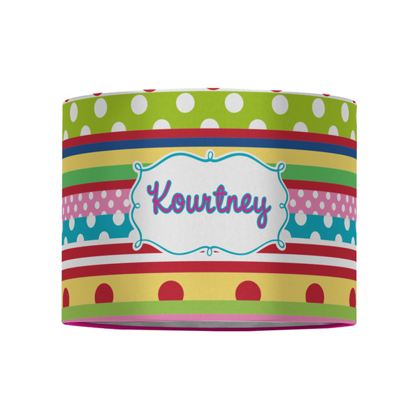 Ribbons 8" Drum Lampshade - FRONT (Fabric)