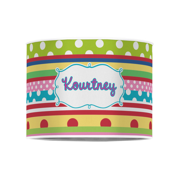 Ribbons 8" Drum Lampshade - FRONT (Poly Film)