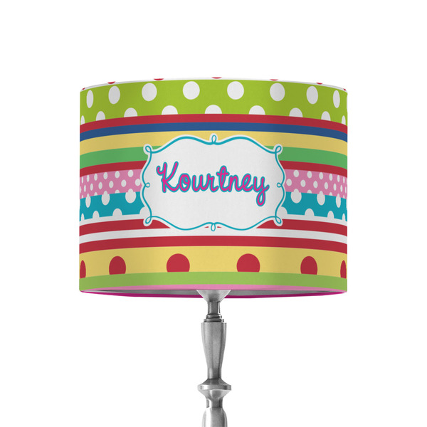 Custom Ribbons 8" Drum Lamp Shade - Fabric (Personalized)