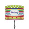 Ribbons 8" Drum Lampshade - ON STAND (Fabric)