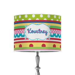 Ribbons 8" Drum Lamp Shade - Poly-film (Personalized)