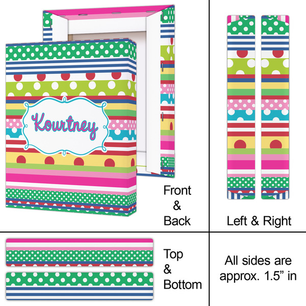 Ribbons 8x10 - Canvas Print - Approval