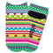 Ribbons Adult Ankle Socks - Single Pair - Front and Back