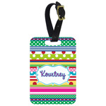 Ribbons Metal Luggage Tag w/ Name or Text