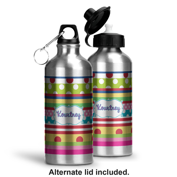 Ribbons Aluminum Water Bottle - Alternate lid options