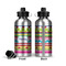 Ribbons Aluminum Water Bottle - Front and Back