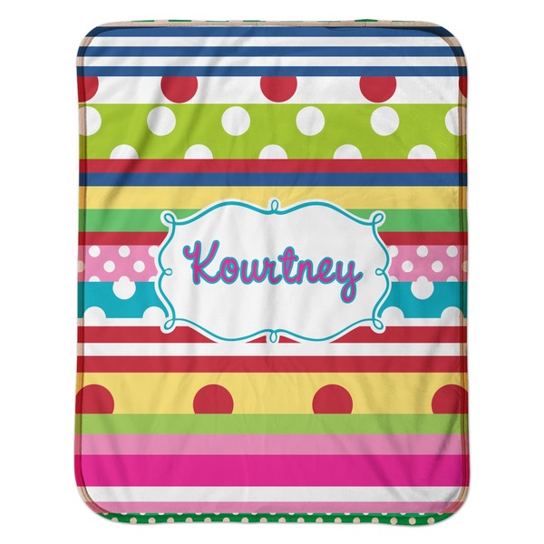 Ribbons Baby Sherpa Blanket - Flat