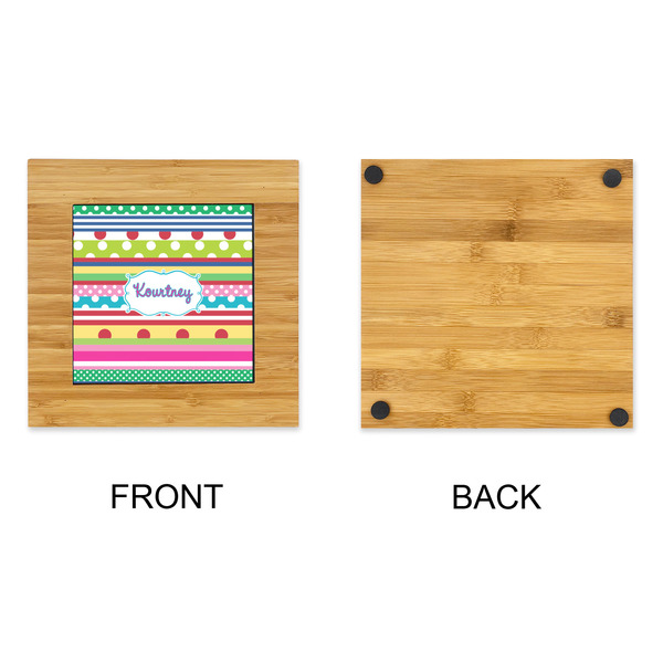 Ribbons Bamboo Trivet with 6" Tile - APPROVAL