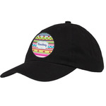 Ribbons Baseball Cap - Black (Personalized)