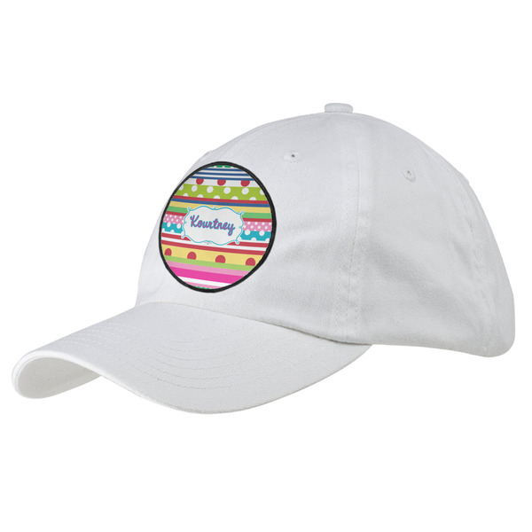 Custom Ribbons Baseball Cap - White (Personalized)