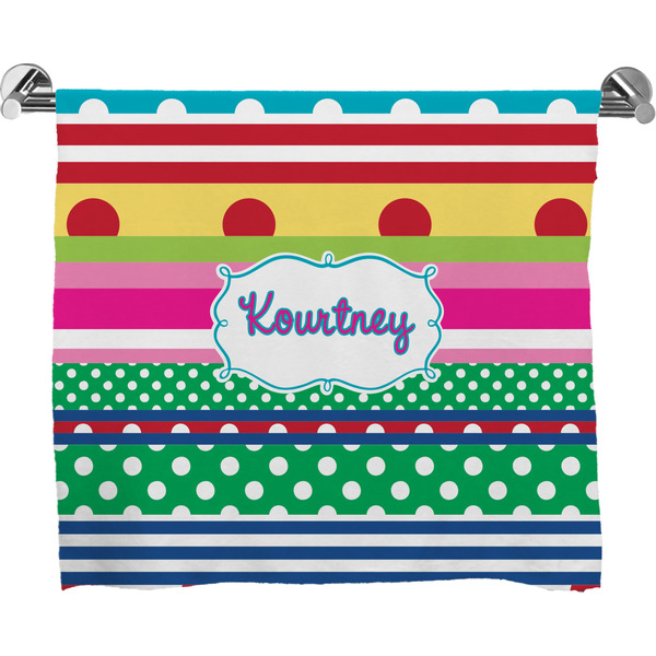 Custom Ribbons Bath Towel (Personalized)