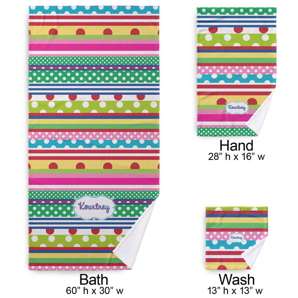 Ribbons Bath Towel Sets - 3-piece - Approval