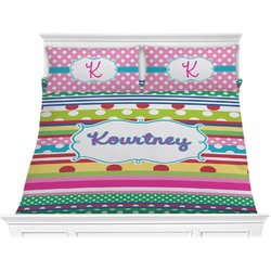 Ribbons Comforter Set - King (Personalized)