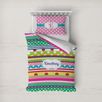 Ribbons Duvet Cover Set - Twin (Personalized)