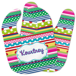 Ribbons Baby Bib w/ Name or Text