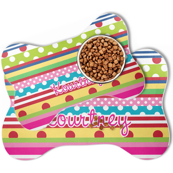 Ribbons Bone Shaped Dog Mats - MAIN