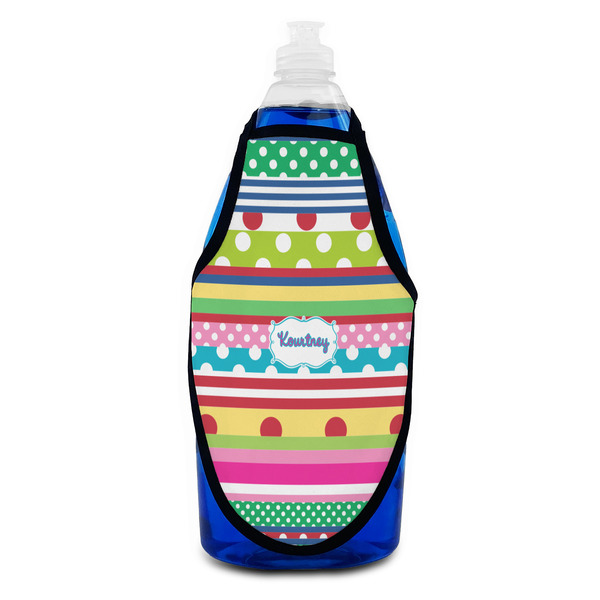 Ribbons Bottle Apron - Soap - FRONT