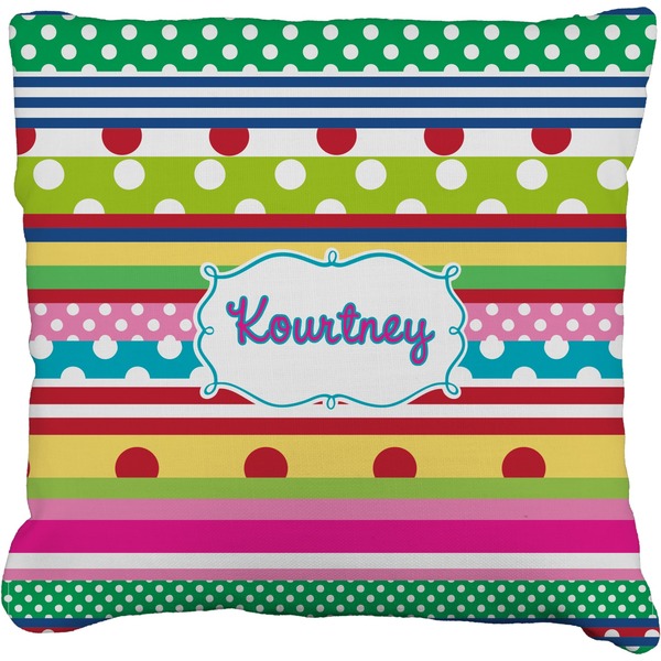 Custom Ribbons Faux-Linen Throw Pillow 18" (Personalized)