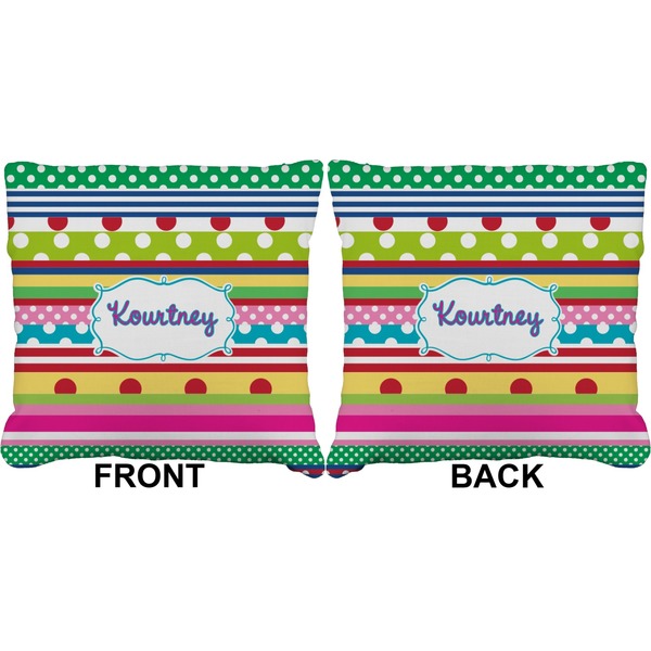 Ribbons Burlap Pillow Approval